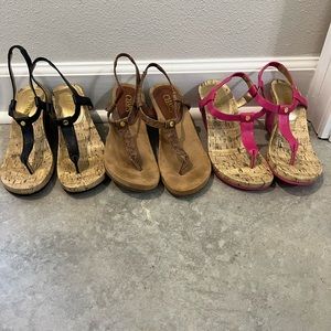 Selling all 3 together, Chaps sandles.